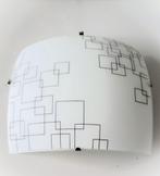 retro design glazen plafonniere schotel plafondlamp Massive, Huis en Inrichting, Lampen | Plafondlampen, Ophalen of Verzenden