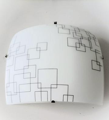 retro design glazen plafonniere schotel plafondlamp Massive beschikbaar voor biedingen