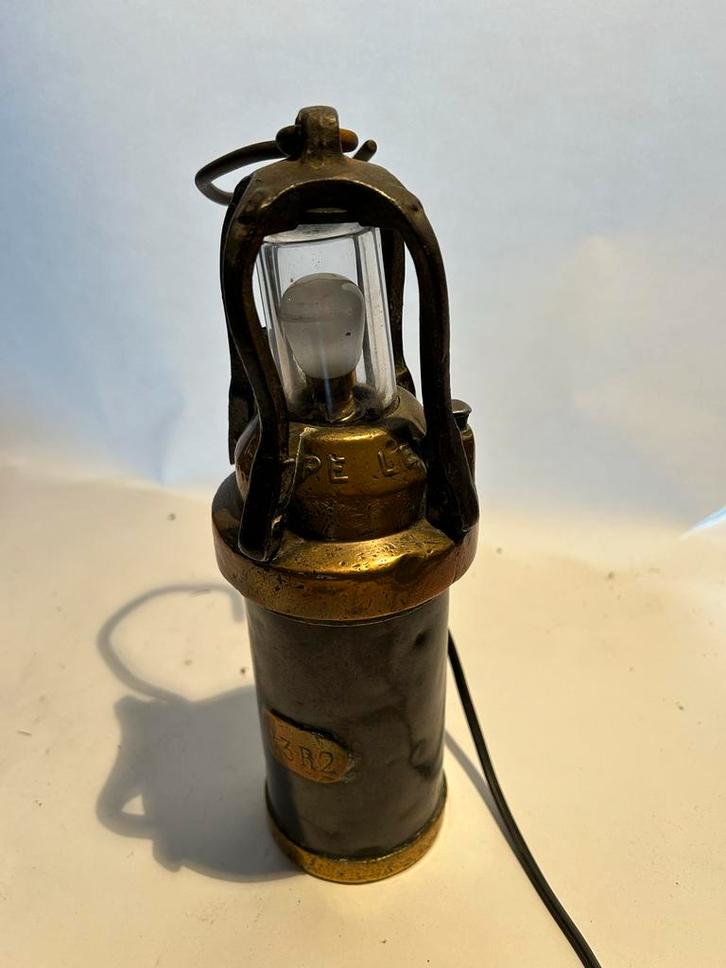 Oude Mijnwerkerslamp - Decoratief, Antiek en Kunst, Antiek | Lampen, Ophalen of Verzenden