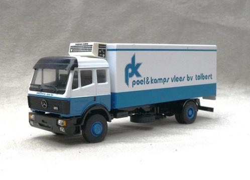 Lion Mercedes SK bakwagen Poel&Kamps vlees BV Tolbert., Hobby en Vrije tijd, Modelauto's | 1:50, Zo goed als nieuw, Bus of Vrachtwagen