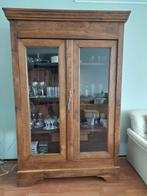 Antieke vitrine-kast : in prachtige staat., Huis en Inrichting, Kasten | Vitrinekasten, Ophalen, Gebruikt, 25 tot 50 cm
