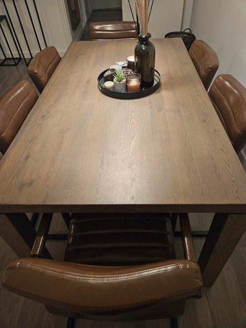 90160 eettafel stevig, Huis en Inrichting, Tafels | Eettafels, Gebruikt, 50 tot 100 cm, 150 tot 200 cm, Vijf personen of meer
