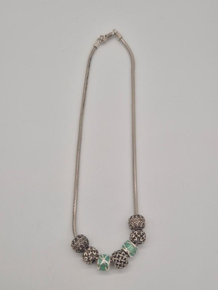 BIBA Zilveren Bedelketting 925, Sieraden, Tassen en Uiterlijk, Kettingen, Zilver, Zilver, Verzenden