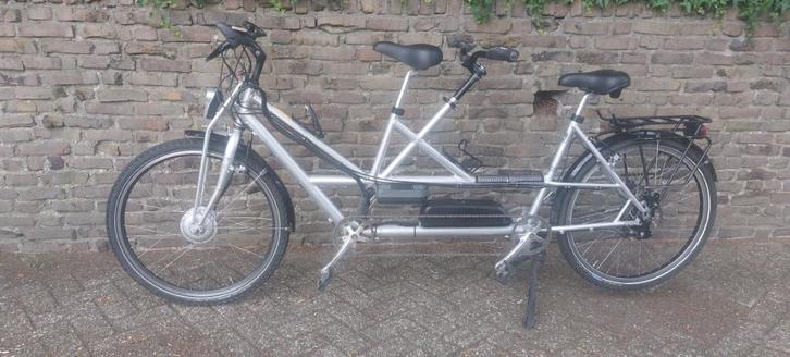 Elektrische tandem, Fietsen en Brommers, Fietsen | Tandems, Gebruikt, 10 tot 15 versnellingen, 49 tot 53 cm, 47 tot 51 cm, Ophalen