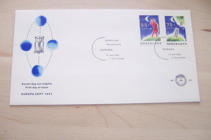 Ruimtevaart Nederland, Eerste Dag Envelop. (2)., Postzegels en Munten, Postzegels | Thematische zegels, Ophalen of Verzenden