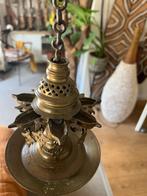 Oude bronzen olielamp uit Sumatra 19de eeuw, Ophalen of Verzenden