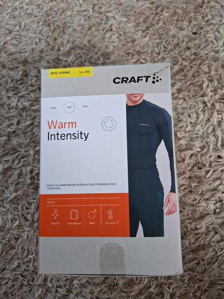 Craft intensity warm ondershirt nieuw maat xxl heren, Fietsen en Brommers, Fietsaccessoires | Fietskleding, Nieuw, Heren, Bovenkleding