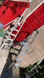 2x trap Hst en tomado trap aluminium 4 tredes en 5 tredes, Ophalen, Trap, Zo goed als nieuw, Opvouwbaar of Inschuifbaar
