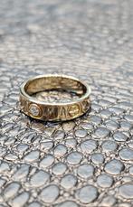 Prachtige Love gouden ring met diamant 0.15 ct, Nieuw, Ophalen of Verzenden, Dame, Goud