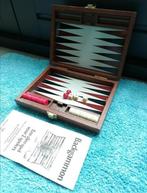 Backgammon deluxe koffer, Een of twee spelers, Ophalen of Verzenden, Zo goed als nieuw