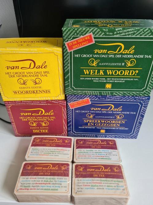 Van Dale diverse spellen - Nederlandse taal leren!, Hobby en Vrije tijd, Gezelschapsspellen | Kaartspellen, Zo goed als nieuw