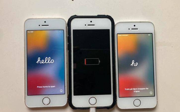 3x iPhone SE 2016, Telecommunicatie, Mobiele telefoons | Apple iPhone, Gebruikt, 128 GB, iPhone SE (2016), Verzenden