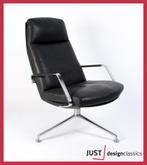 Walter Knoll FK-86 Lounge Zwart Leder, Zo goed als nieuw