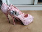 Roze pumps met strass, Pumps, Ophalen of Verzenden, Zo goed als nieuw, Roze