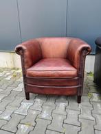 Chesterfield club fauteuil bruin cognac + BEZORGING GRATIS