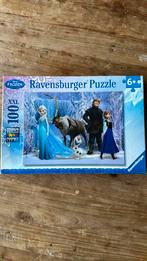 Frozen puzzel 100 stukjes, Ophalen of Verzenden, Meer dan 50 stukjes, Zo goed als nieuw, 6 jaar of ouder