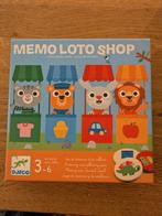 Memo loto shop van Djeco, Hobby en Vrije tijd, Gezelschapsspellen | Bordspellen, Ophalen, Zo goed als nieuw, Djeco