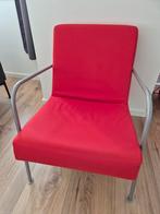 Rode IKEA fauteuil, Huis en Inrichting, Fauteuils, Ophalen, Zo goed als nieuw, Minder dan 75 cm, 50 tot 75 cm