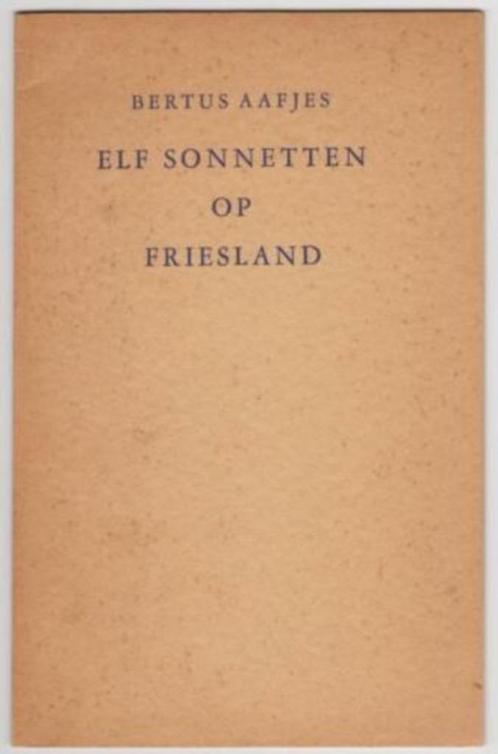 Bertus Aafjes ~ Elf Sonnetten op Friesland ~ Molenpers ~1944, Boeken, Literatuur, Gelezen, Nederland, Verzenden