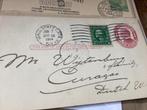 No822 Briefkaart USA 7 jan, 1914 Van Nederland jaargangen 19, Postzegels en Munten, Postzegels | Eerstedagenveloppen, Ophalen