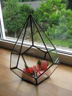 Planthouder glas metaal  Mexico. Vitrine glas voor plant., Ophalen of Verzenden, Zo goed als nieuw