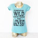 Seven Sisters Shirtje Blauw (S) - 28 € 15,-, Kleding | Dames, Ophalen of Verzenden, Zo goed als nieuw, Korte mouw, Maat 36 (S)