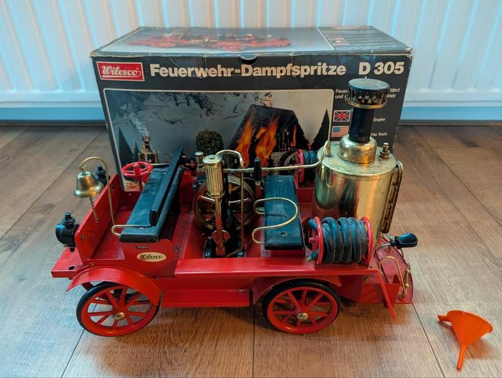 Wilesco D305 brandweerwagen (stoommachine) 1987, Hobby en Vrije tijd, Modelbouw | Overige, Groter dan 1:32, Ophalen