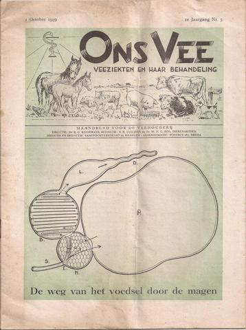 Ons Vee. Veeziekten en haar behandeling. Maandblad 1949 beschikbaar voor biedingen