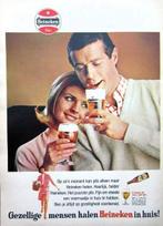 3 vintage advertenties reclames Heineken bier 1966-1967, Verzamelen, Ophalen of Verzenden, Gebruikt, Overige typen, Heineken