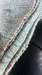 Handgeweven Boho Plaid/Tapijt - Turquoise met bruin tinten, Gebruikt, 100 tot 150 cm, Bruin, Ophalen of Verzenden