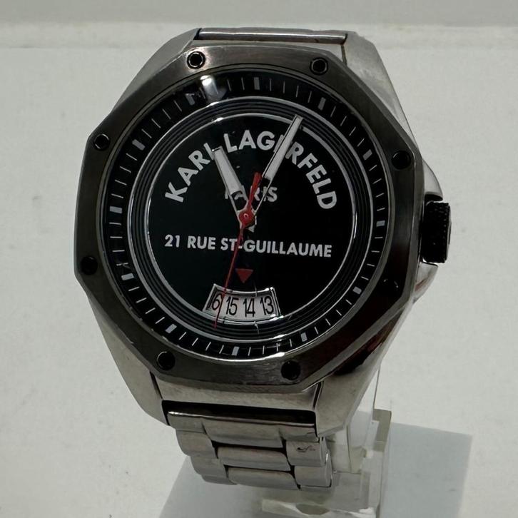 Karl Lagerfeld Paris 21 Rue St Guillaume horloge | Met garan, Sieraden, Tassen en Uiterlijk, Horloges | Dames, Gebruikt, Polshorloge