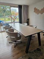 ZGAN 4 eetkamerstoelen Coco Salt 'n pepper Bruce., Huis en Inrichting, 50 tot 100 cm, Rond, Zo goed als nieuw, Metaal