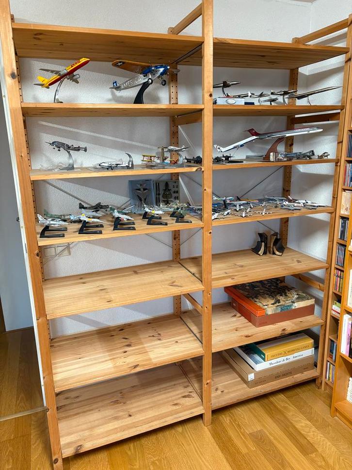 Ivar Ikea Houten Boekenkast / Stellingkast, Huis en Inrichting, Kasten | Boekenkasten, Gebruikt, 100 tot 150 cm, 200 cm of meer