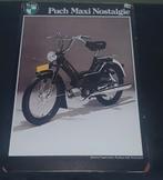 wandbord met een afbeelding van een Puch Maxi bromfiets., Verzamelen, Ophalen of Verzenden, Reclamebord