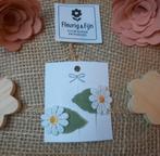 2 haarclips 3 cm wolvilt met margriet, Ophalen of Verzenden, Nieuw