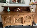 Brocante oudheid dressoir met mooi decoratief houtsnee werk, Ophalen