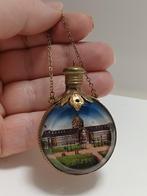 Antiek brocante Franse miniatuur parfumflesje flesje, Ophalen of Verzenden