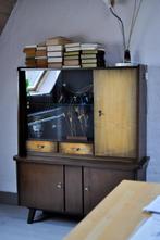 Vintage Jaren 50 Vitrine Kast, Ophalen, Gebruikt, 100 tot 150 cm, Minder dan 150 cm