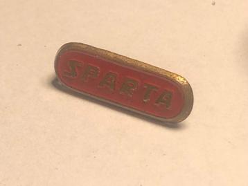 Metalen SPARTA FIETSMERK Speld (Rood/Messingkleur). beschikbaar voor biedingen