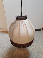 Hanglamp met stoffen kap, Gebruikt, Ophalen of Verzenden, Minder dan 50 cm, Vintage retro