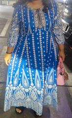 Blauwe jurk maat xl traditionele stijl ramadan eid jurk, Ophalen of Verzenden, Zo goed als nieuw, Maat 46/48 (XL) of groter, Blauw