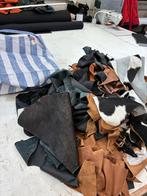 Zak met leerresten - 13/14 kilo, Hobby en Vrije tijd, Stoffen en Lappen, Gebruikt, Bruin, Verzenden, Leer of Kunstleer