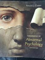 Fundaments of abnormal psychology Ronald J Comer, Boeken, Nieuw, Ophalen of Verzenden