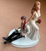 Leuk beeld van een bruidspaar voor b.v. op een taart, Ophalen of Verzenden