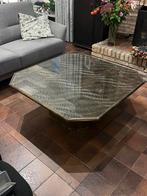 Ruime sfeervolle salontafel 1x1 mtr H0,42, Huis en Inrichting, Tafels | Salontafels, Ophalen, Gebruikt, 50 tot 100 cm, Glas