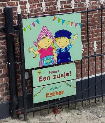 Geboortebord Fien en Teun beschikbaar voor biedingen