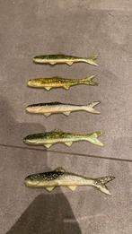 5 shads 4 kleuren voor het roofvissen, Verzenden, Zo goed als nieuw, Overige typen