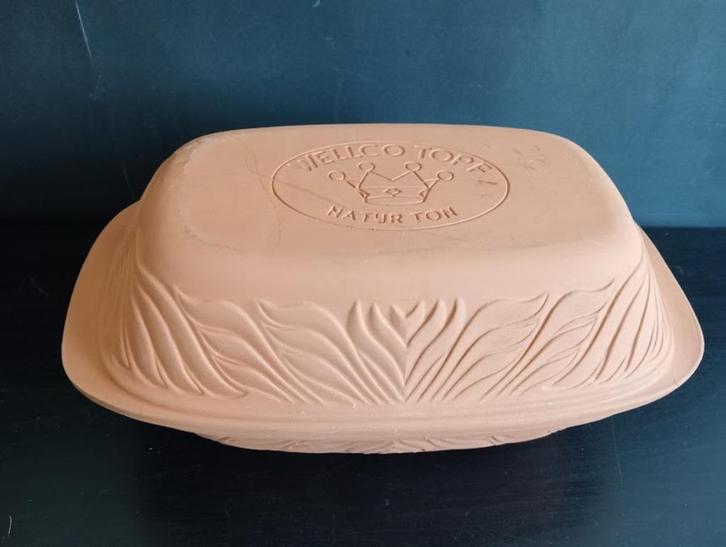 Vintage Wellco Römertopf ovaal model, Huis en Inrichting, Keuken | Potten en Pannen, Nieuw, Koekenpan of Braadpan, Overige materialen