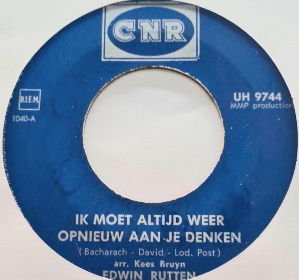 EDWIN RUTTEN - IK MOET ALTIJD WEER OPNIEUW AAN JE DENKEN, Ophalen of Verzenden, Gebruikt, 7 inch