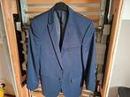 Donkerblauw OFM getailleerd pak mt 48, Kleding | Heren, Kostuums en Colberts, Ophalen, Zo goed als nieuw, Maat 48/50 (M), Blauw